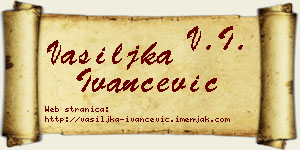 Vasiljka Ivančević vizit kartica